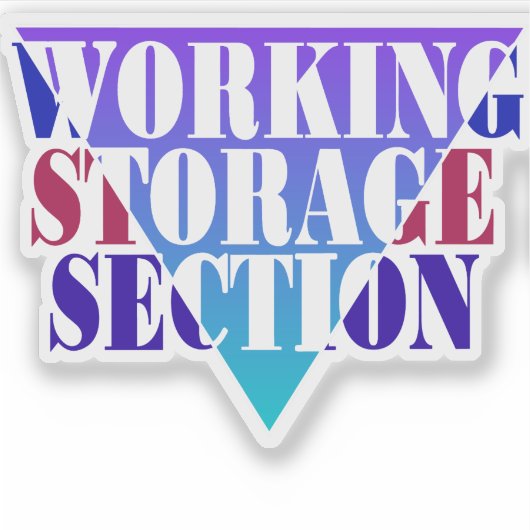 Cobol Programming Working Storage シール (正面)
