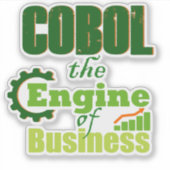 Cobol The Engine of Business Sticker シール (正面)