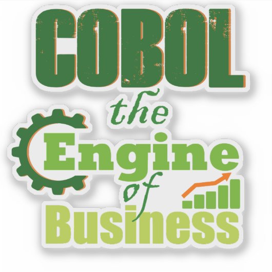 Cobol The Engine of Business Sticker シール (正面)