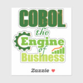 Cobol The Engine of Business Sticker シール (シート)