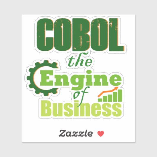 Cobol The Engine of Business Sticker シール (シート)