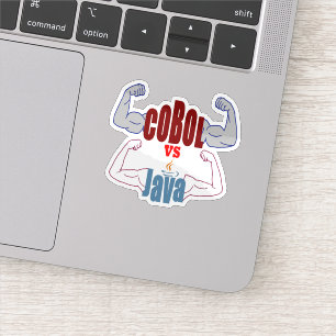 Cobol vs Java プログラミング言語対決  シール