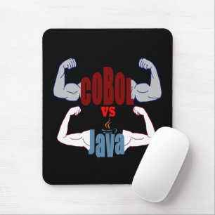 Cobol vs Java プログラミング言語対決 マウスパッド