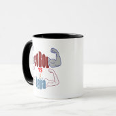 Cobol vs Java プログラミング言語対決  マグカップ (正面左)