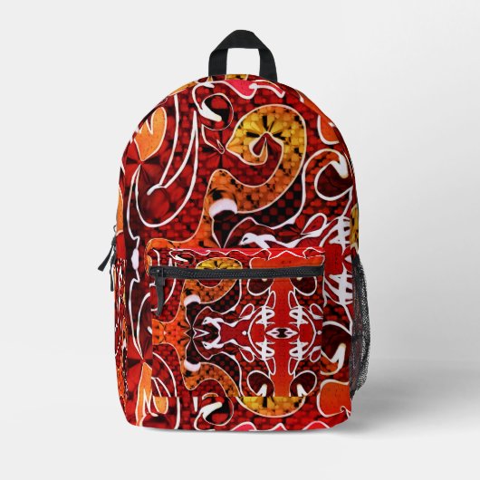 Cobra プリントバックパック (正面)