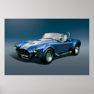 Cobra-427sブルーポスター ポスター