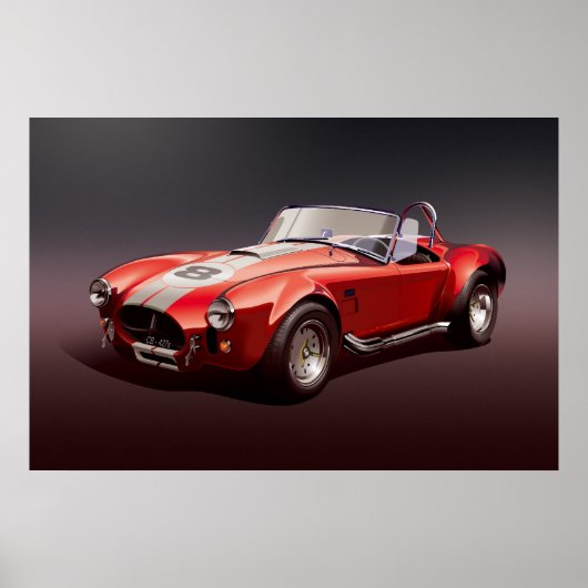 Cobra-427s赤いポスター ポスター (正面)