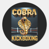 Cobra Kickboxing Design By Don Castillo  ラウンドシール (正面)