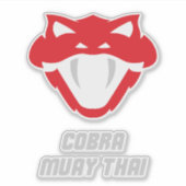 Cobra Muay Thai Martial Arts シール (正面)