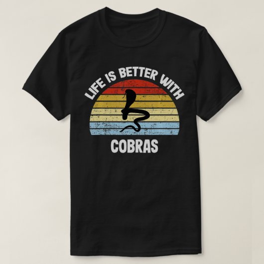 CobraLifeはCobrasに最適 Tシャツ (デザイン正面)