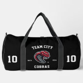 Cobras "Customizable" Sport Team ダッフルバッグ (正面)
