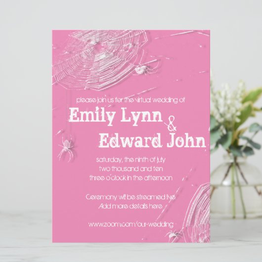 Cobwebs & White Spiders Virtual 結婚's 招待状 (スタンド正面)