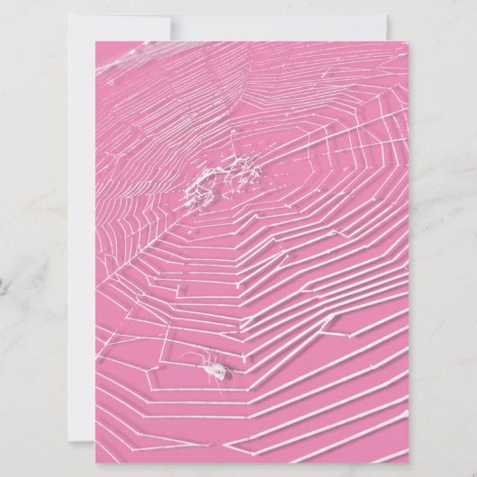 Cobwebs & White Spiders Virtual 結婚's 招待状 (裏面)