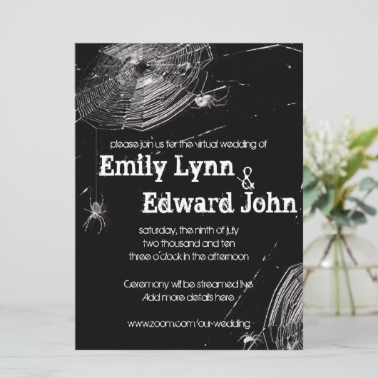 Cobwebs & White Spiders Virtual 結婚's 招待状 (スタンド正面)