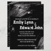 Cobwebs & White Spiders Virtual 結婚's 招待状 (正面/裏面)