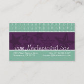 CocaLilyの新しい名刺と改善された名刺 名刺 (裏面)