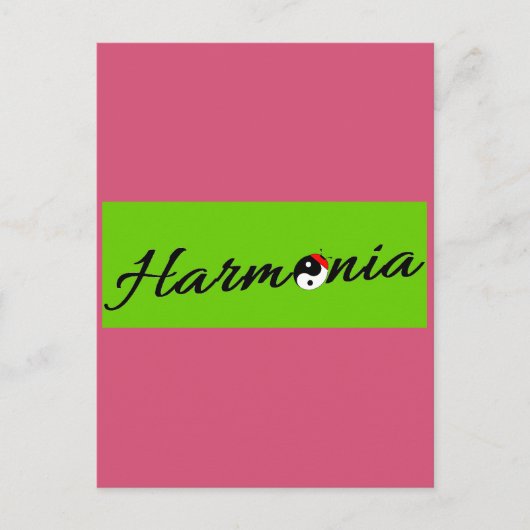 Coccinelle Harmonia zen ポストカード (正面)
