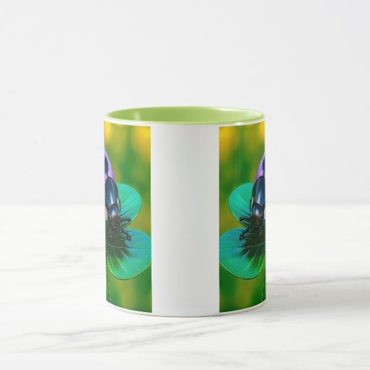 Coccinelle sur trèfle マグカップ (中央)