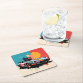 coche deportivo #4 スクエアペーパーコースター (インサイチュ)