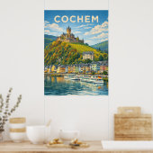 Cochem Germany Vintage Travel  ポスター (キッチン)