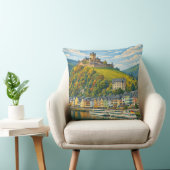Cochem Germany Vintage Travel Art クッション (椅子)