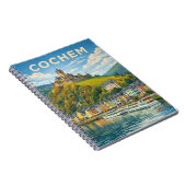 Cochem Germany Vintage Travel Art ノートブック (右側)