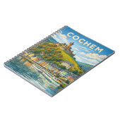 Cochem Germany Vintage Travel Art ノートブック (左側)