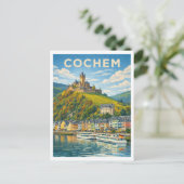 Cochem Germany Vintage Travel Art Postcard ポストカード (スタンド正面)
