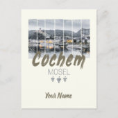 Cochem on the Moselleドイツヴィンテージ土産 シーズンポストカード (正面)