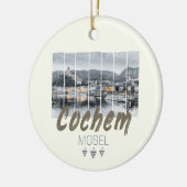 Cochem on the Moselleドイツヴィンテージ土産 セラミックオーナメント (左)
