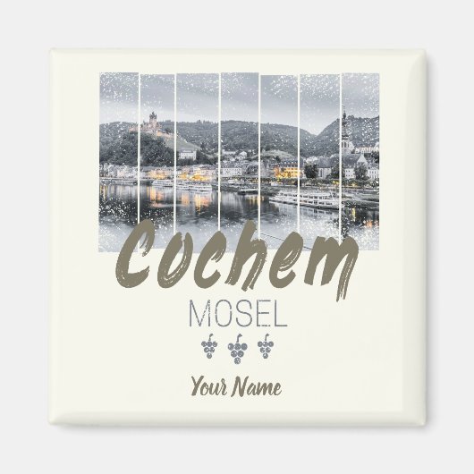 Cochem on the Moselleドイツヴィンテージ土産 マグネット (正面)