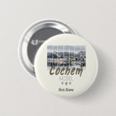 Cochem on the Moselleドイツヴィンテージ土産 缶バッジ (正面&裏面)