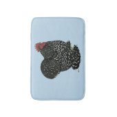Cochin: Mottled Rooster バスマット (正面縦)