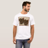 Cochins:テクスチャ付き赤いバンタム Tシャツ (正面フル)