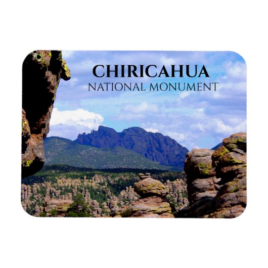 Cochise's Head, Pinnacles, Chilicahua NM，アリゾナ マグネット (横)