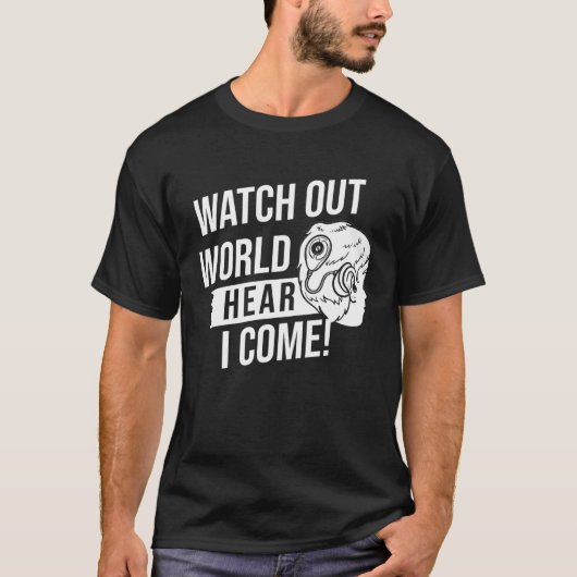 Cochlear Implant  Deaf Awareness Tシャツ (正面)