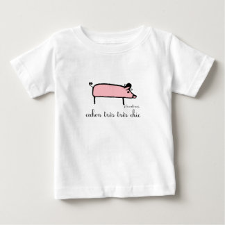 cochonのtresの上品、幼児ティー ベビーTシャツ