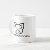 Cochon司令官のコーヒー・マグ コーヒーマグカップ (正面左)