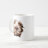 Cochon d'Inde drôle et expressif. コーヒーマグカップ (正面左)