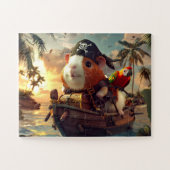 Cochon d'Inde Pirate à l'Aventure - Puzzle ジグソーパズル (横)