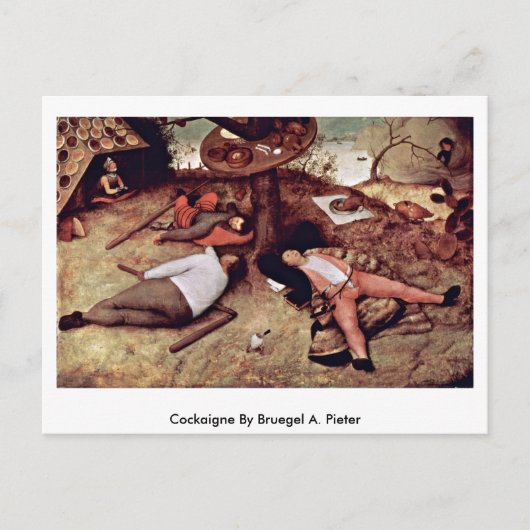 Cockaigne By Bruegel A. Pieter ポストカード (正面)