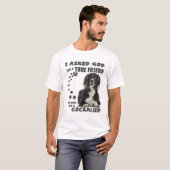Cockalier Spaniel Quote Mom Dad Print, Cocker Cava Tシャツ (正面フル)