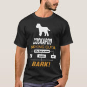 Cockapooの吠えるガイドペット恋人のギフト Tシャツ (正面)