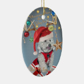 Cockapooはクリスマス愛オーナメントの舐めます セラミックオーナメント (右)