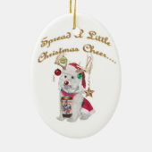 Cockapooはクリスマス愛オーナメントの舐めます セラミックオーナメント (裏面)