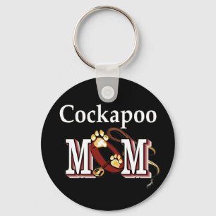 Cockapoo犬のお母さんのギフト キーホルダー