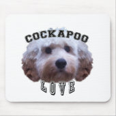 Cockapoo犬の愛 マウスパッド (正面)