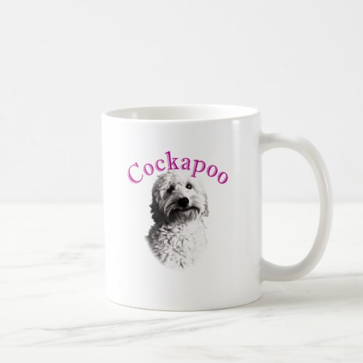 Cockapoo犬 コーヒーマグカップ (右)