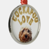 Cockapoo犬 メタルオーナメント (右)