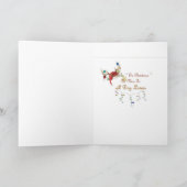 Cockapoo私達はメリークリスマスを望みます シーズンカード (内部)